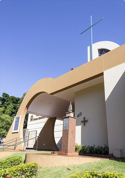 Fachada do Santuário Arquidiocesano de Nossa Senhora Aparecida